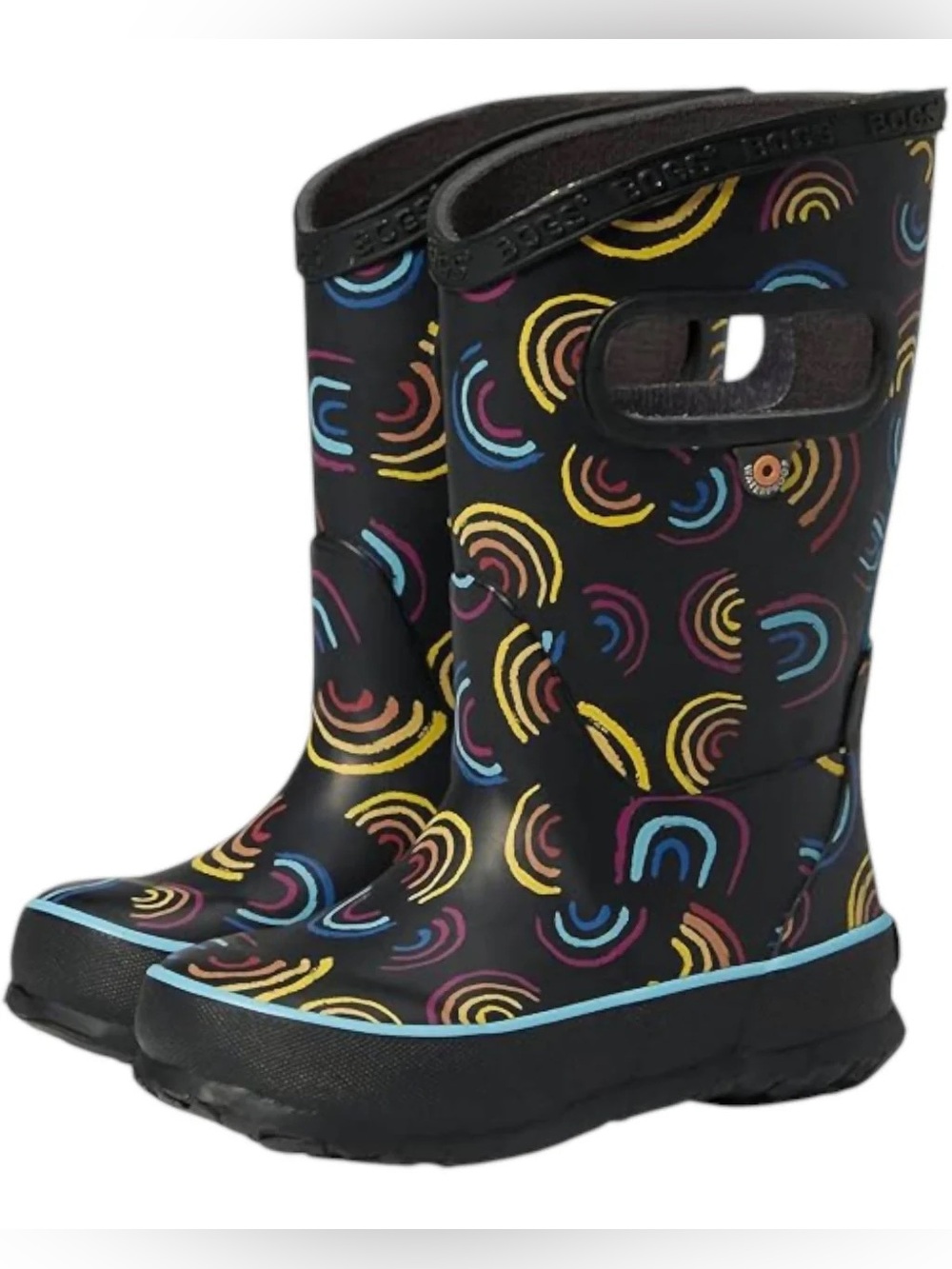NEW Bogs rainboots rainbows size 4